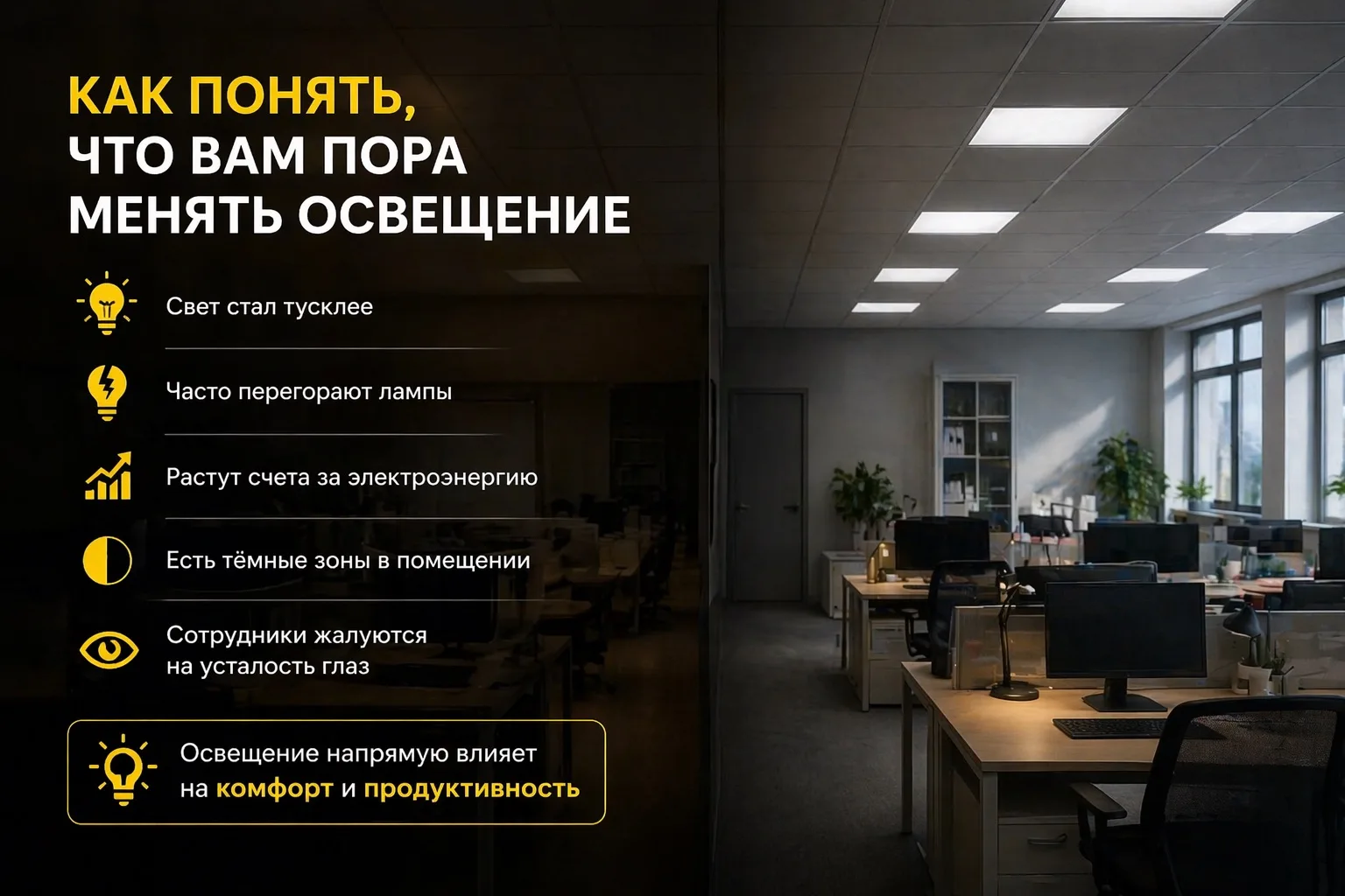 Как понять, что вам пора менять освещение ?